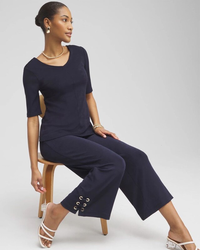 Travelers Double V-neck Top - image 2